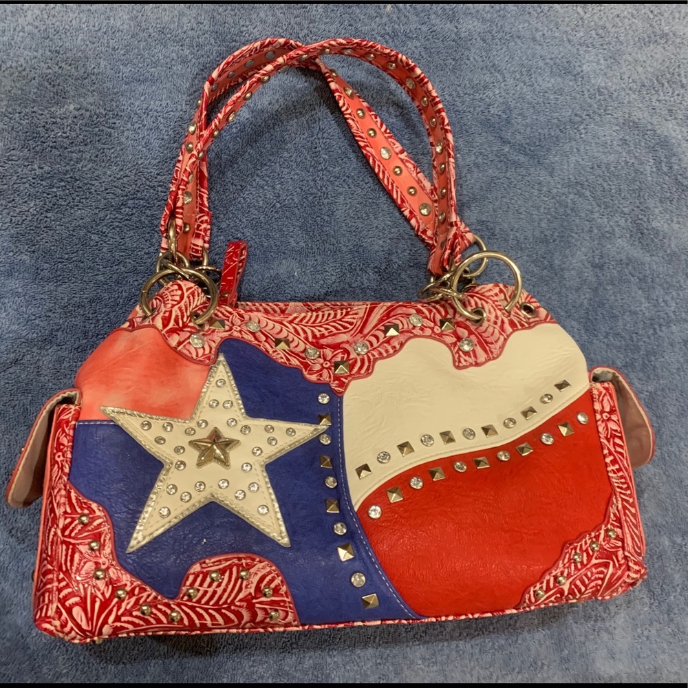 Pink Texas Flag Purse